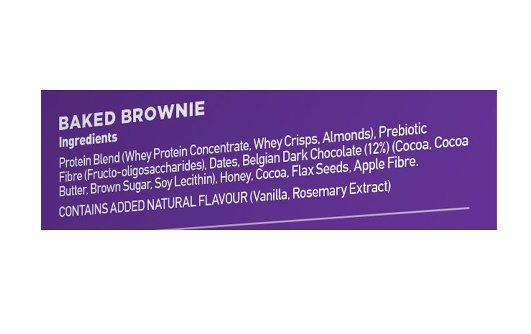 Yoga Bar 20G Protein Bar, Baked Brownie   Pack  60 grams